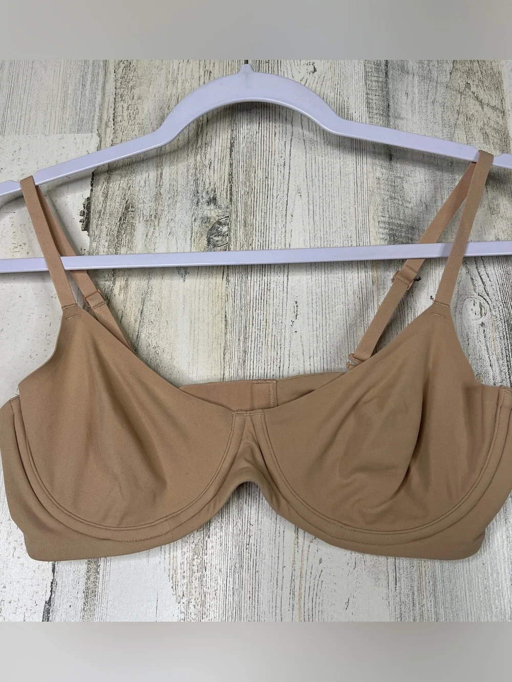 Skims fits everybody unlined demi bra beige 36c - Picture 1 of 8